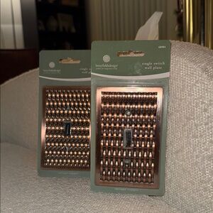 Antique Copper Wall Plate set of 2